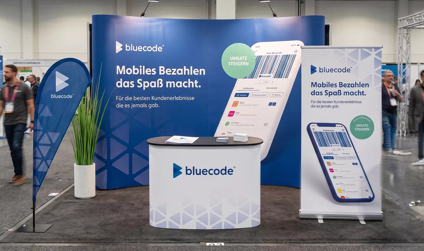 Bluecode Messestand