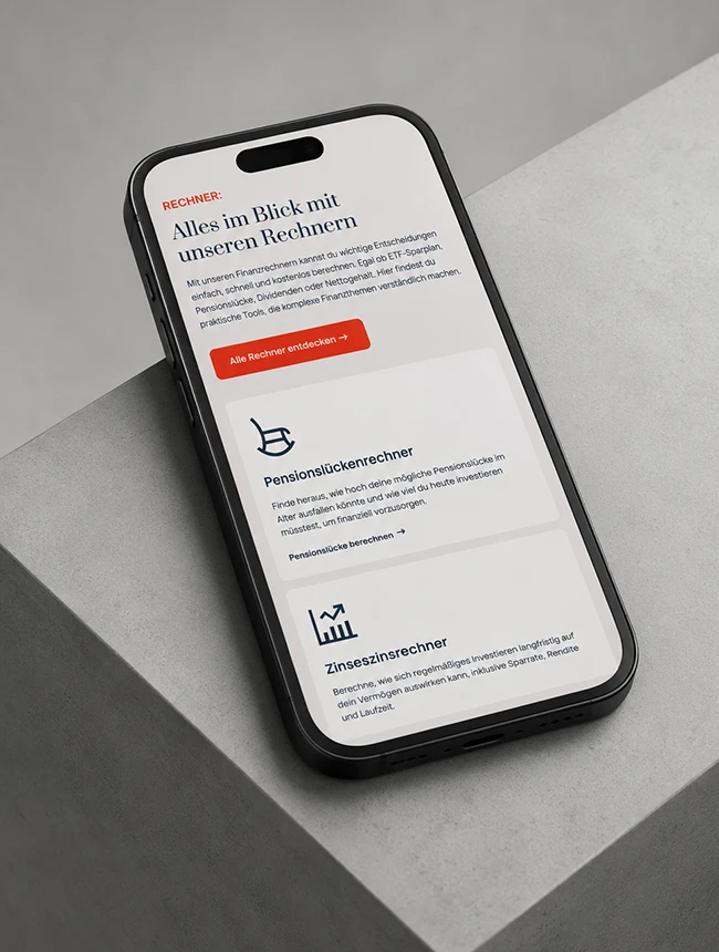 Finanzen verstehen Website Mobile Finanzen verstehen Website Mobile