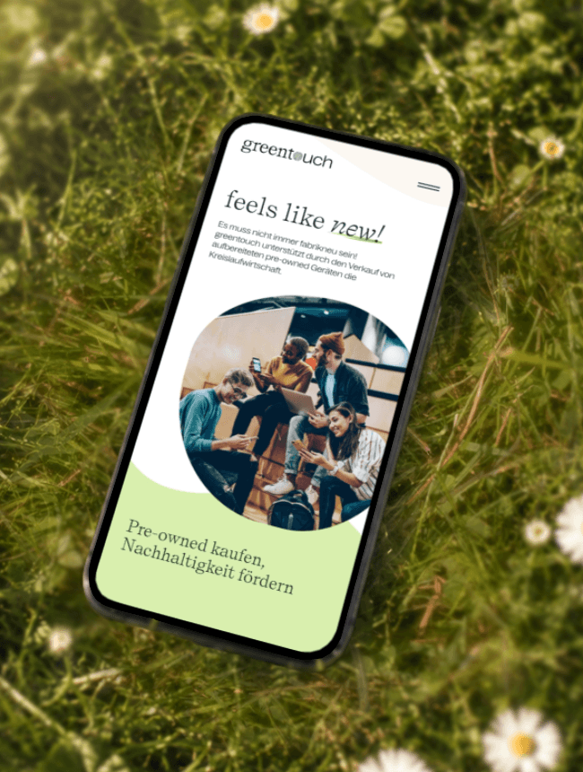 Greentouch mobile Startseite