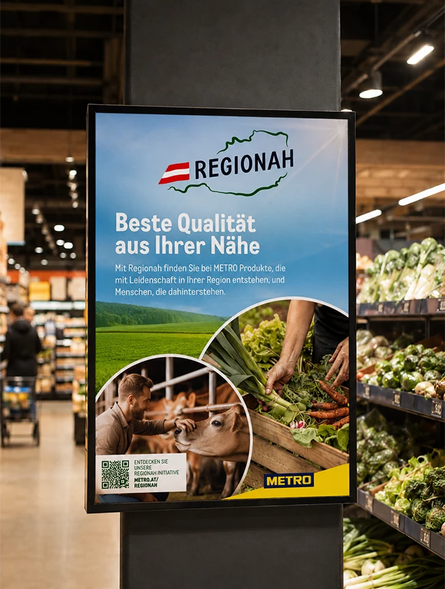 Regionah Plakat Supermarkt Regionah Plakat Supermarkt